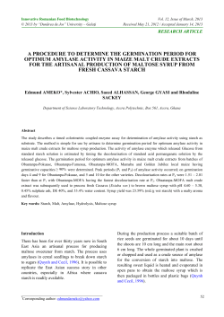 A PROCEDURE TO DETERMINE THE GERMINATION PERIOD