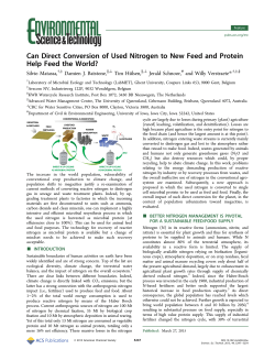 Can Direct Conversion of Used Nitrogen to New Feed and Protein