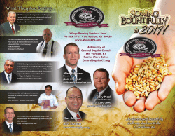 &ldquo;Faith comes from hearing God`s word. Therefore, getting out His