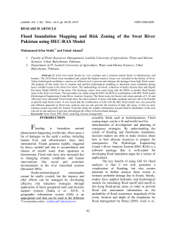 Flood Inundation Mapping and Risk Zoning of the Swat River