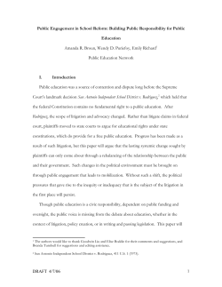 Building Public Responsibility for Public Education