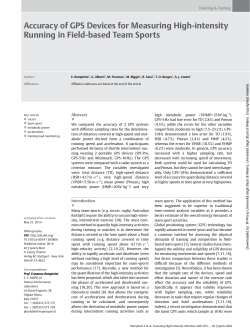 Accuracy of GPS Devices for Measuring High
