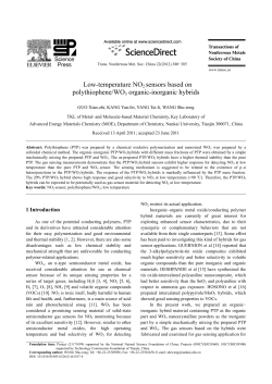 Low-temperature NO2 sensors based on polythiophene/WO3