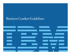 IBM Business Conduct Guidelines