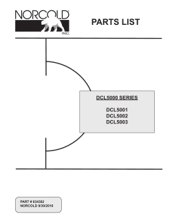 DCL5 Parts List