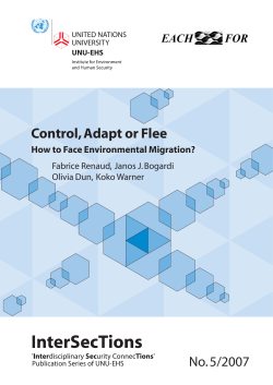 How to Face Environmental Migration? - UNU Collections