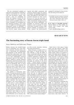 The fascinating story of boron&ndash;boron triple bond