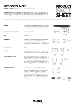 airy coffee table - Muuto