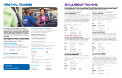 SMALL GROUP TRAINING PERSONAL TRAINING