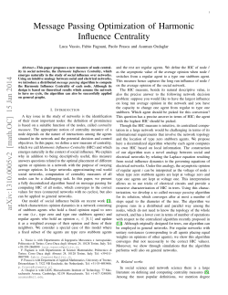 Message Passing Optimization of Harmonic