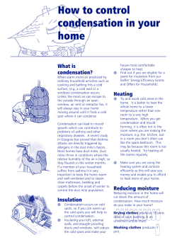 How to control condensation in your home