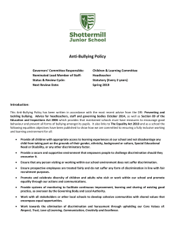 Anti-Bullying Policy - Shottermill Junior School