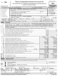 2011 Tax Return Documents (Malignant Hyperthermia)