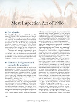Meat Inspection Act of 1906