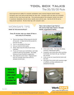 20/20/20 Rule - Oregon State University