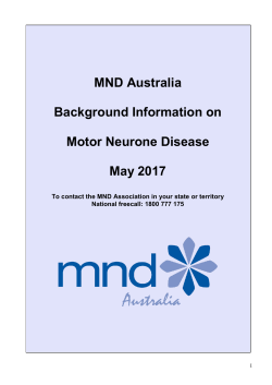 MOTOR NEURONE DISEASE