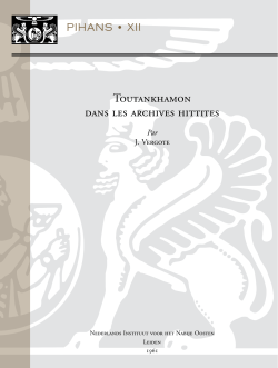 Toutankhamon dans les archives hittites