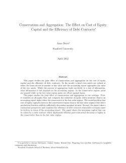 Conservatism and Aggregation: The Effect on Cost of Equity Capital