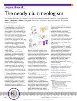 The neodymium neologism