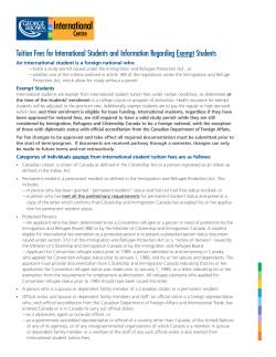 Tuition Fees for International Students and Information Regarding