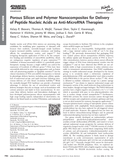 Porous Silicon and Polymer Nanocomposites for Delivery of Peptide