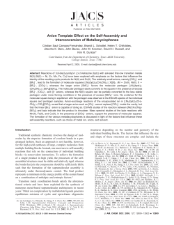 Anion Template Effect on the Self-Assembly and Interconversion of