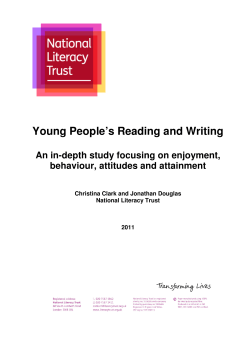 Young People`s Reading and Writing