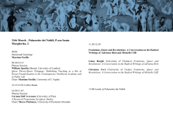 31th March - Palazzetto dei Nobili, P.zza Santa