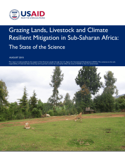 Grazing Lands, Livestock and Climate Resilient