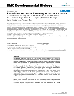 Sperm-derived histones contribute to zygotic chromatin in humans