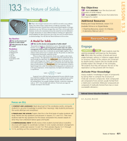 Nature of Solids - trinity