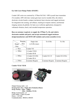Laser Range Finder Summary