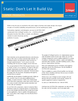 Static: Don`t Let It Build Up