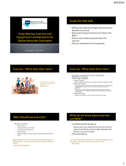 Exercise and Physical Therapy