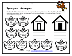 Synonyms | Antonyms - English Worksheets Land