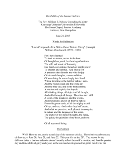 The Riddle of the Summer Solstice