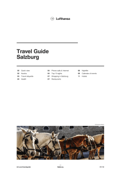 Salzburg | Lufthansa ® Travel Guide