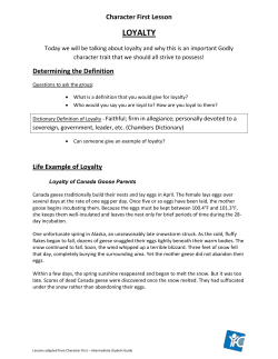 LOYALTY