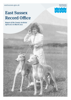 East Sussex Record Office report of the County Archivist