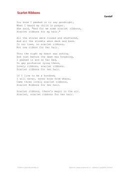 Gandalf Scarlet Ribbons - Pisnicky