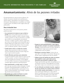 Amamantamiento: Alivio de los pezones irritados