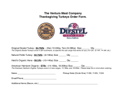 Turkey Order Form 2015 - The Ventura Meat Company