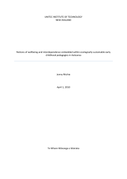 Notions of wellbeing and interdependence 2010