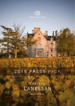 2016 press pack - Ch&acirc;teau Lanessan