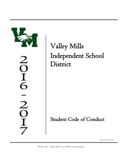 Student Code of Conduct