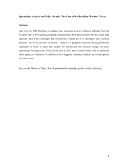 1 Speculative Attacks and Policy Switch: The Case of the Brazilian