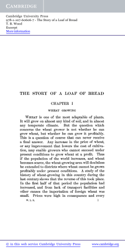 THE STORY OF A LOAF OF BREAD