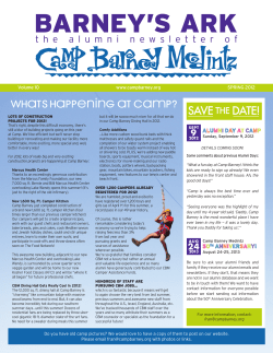 Spring 2012 Alumni Newsletter Volume 9