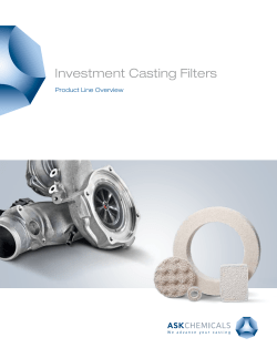 Investment Casting Filters
