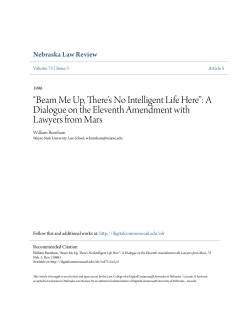 A Dialogue on the Eleventh Amendment with Lawyers